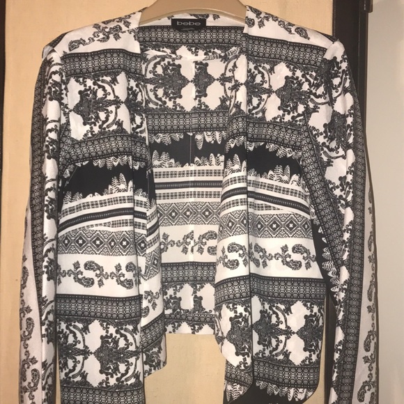 Bebe Cropped Dress Jacket Size 8 - Picture 2 of 5